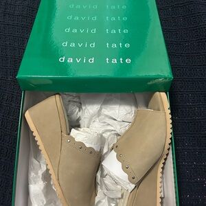 David Tate taupe wedges. New in box, never worn. Size 6.5